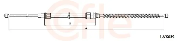 Seilzug, Feststellbremse hinten links hinten rechts COFLE 92.1.VK039