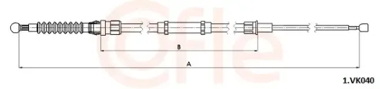 Seilzug, Feststellbremse hinten links hinten rechts COFLE 92.1.VK040 Bild Seilzug, Feststellbremse hinten links hinten rechts COFLE 92.1.VK040