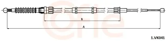 Seilzug, Feststellbremse hinten links hinten rechts COFLE 92.1.VK041 Bild Seilzug, Feststellbremse hinten links hinten rechts COFLE 92.1.VK041