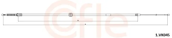 Seilzug, Feststellbremse hinten links hinten rechts COFLE 92.1.VK045