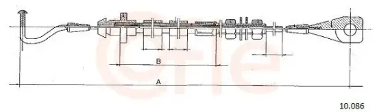 Gaszug COFLE 92.10.086 Bild Gaszug COFLE 92.10.086