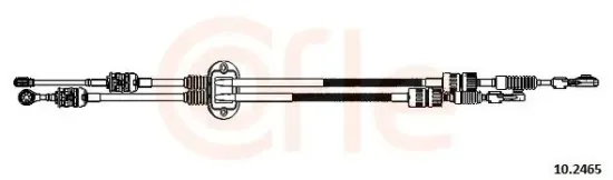 Seilzug, Schaltgetriebe COFLE 92.10.2465 Bild Seilzug, Schaltgetriebe COFLE 92.10.2465