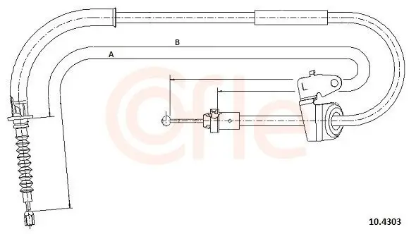 Seilzug, Feststellbremse hinten links COFLE 92.10.4303