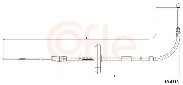 Seilzug, Feststellbremse vorne COFLE 92.10.4313