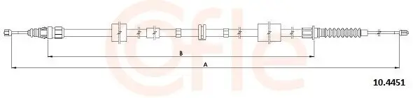 Seilzug, Feststellbremse hinten links hinten rechts COFLE 92.10.4451