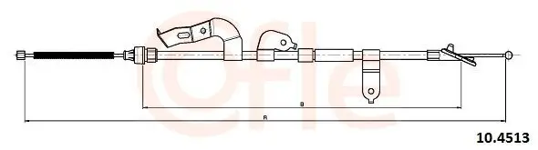 Seilzug, Feststellbremse hinten links COFLE 92.10.4513