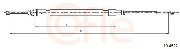 Seilzug, Feststellbremse hinten links hinten rechts COFLE 92.10.4522