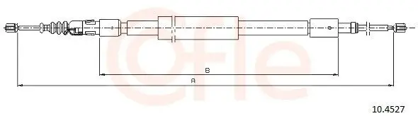 Seilzug, Feststellbremse hinten links hinten rechts COFLE 92.10.4527