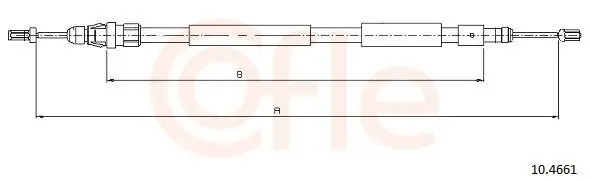 Seilzug, Feststellbremse hinten links COFLE 92.10.4661