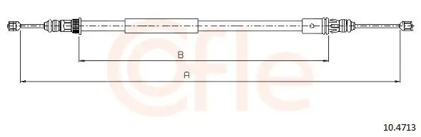 Seilzug, Feststellbremse hinten links hinten rechts COFLE 92.10.4713