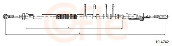 Seilzug, Feststellbremse vorne COFLE 92.10.4742