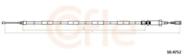 Seilzug, Feststellbremse hinten links COFLE 92.10.4752