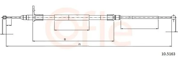 Seilzug, Feststellbremse hinten links COFLE 92.10.5163