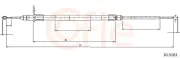 Seilzug, Feststellbremse hinten links COFLE 92.10.5163