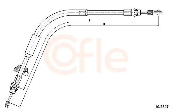 Seilzug, Feststellbremse vorne COFLE 92.10.5347