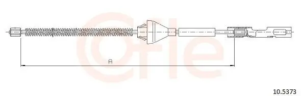 Seilzug, Feststellbremse hinten links hinten rechts COFLE 92.10.5373