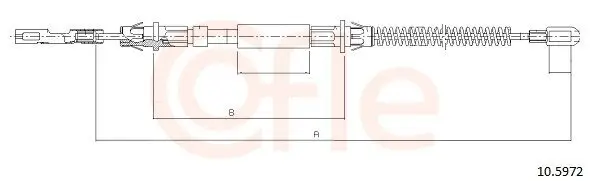 Seilzug, Feststellbremse hinten rechts COFLE 92.10.5972