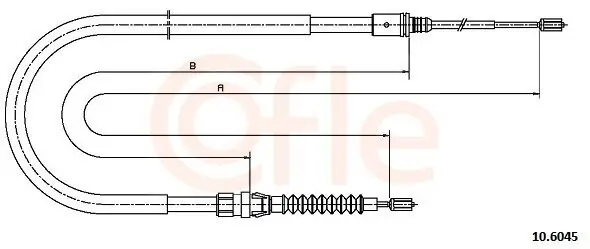 Seilzug, Feststellbremse hinten links hinten rechts COFLE 92.10.6045