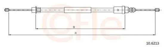 Seilzug, Feststellbremse hinten rechts COFLE 92.10.6213 Bild Seilzug, Feststellbremse hinten rechts COFLE 92.10.6213