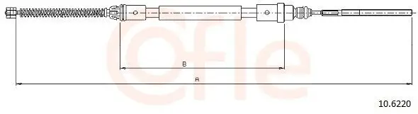 Seilzug, Feststellbremse hinten links COFLE 92.10.6220