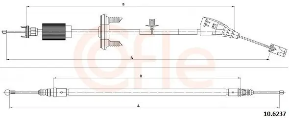 Seilzug, Feststellbremse vorne COFLE 92.10.6237