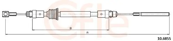 Seilzug, Feststellbremse vorne COFLE 92.10.6855