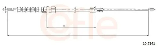 Seilzug, Feststellbremse hinten links hinten rechts COFLE 92.10.7141 Bild Seilzug, Feststellbremse hinten links hinten rechts COFLE 92.10.7141