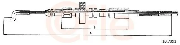 Seilzug, Feststellbremse hinten links hinten rechts COFLE 92.10.7391