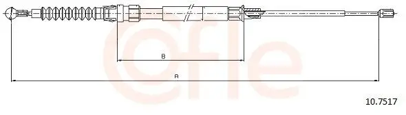 Seilzug, Feststellbremse hinten links COFLE 92.10.7517