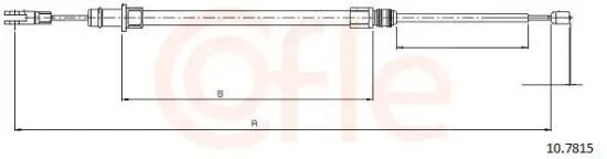 Seilzug, Feststellbremse hinten links hinten rechts COFLE 92.10.7815 Bild Seilzug, Feststellbremse hinten links hinten rechts COFLE 92.10.7815