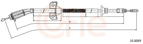 Seilzug, Feststellbremse hinten links hinten rechts COFLE 92.10.8069