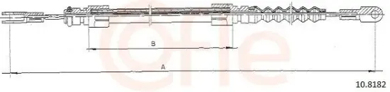 Seilzug, Feststellbremse hinten rechts COFLE 92.10.8182 Bild Seilzug, Feststellbremse hinten rechts COFLE 92.10.8182