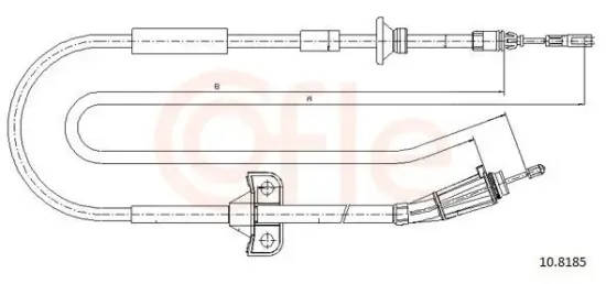 Seilzug, Feststellbremse COFLE 92.10.8185 Bild Seilzug, Feststellbremse COFLE 92.10.8185