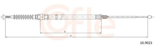 Seilzug, Feststellbremse hinten links hinten rechts COFLE 92.10.9023