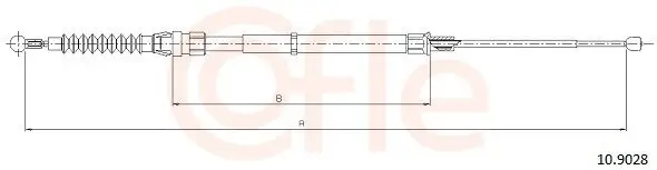 Seilzug, Feststellbremse hinten links hinten rechts COFLE 92.10.9028