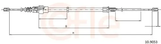 Seilzug, Feststellbremse COFLE 92.10.9053 Bild Seilzug, Feststellbremse COFLE 92.10.9053