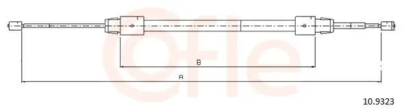 Seilzug, Feststellbremse hinten links COFLE 92.10.9323