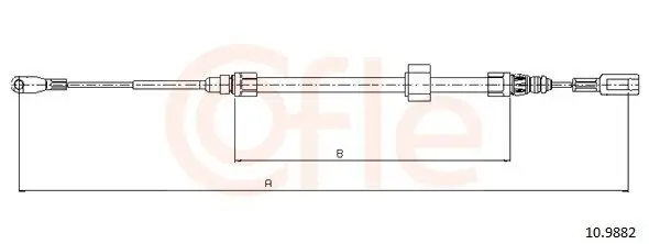 Seilzug, Feststellbremse vorne COFLE 92.10.9882