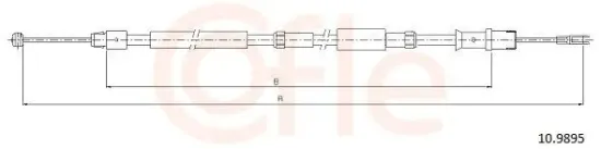 Seilzug, Feststellbremse hinten links hinten rechts COFLE 92.10.9895 Bild Seilzug, Feststellbremse hinten links hinten rechts COFLE 92.10.9895