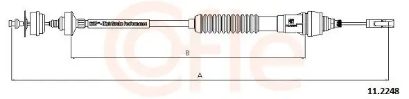 Seilzug, Kupplungsbetätigung COFLE 92.11.2248