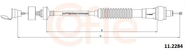 Seilzug, Kupplungsbetätigung COFLE 92.11.2284