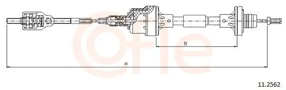 Seilzug, Kupplungsbetätigung COFLE 92.11.2562