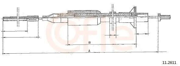 Seilzug, Kupplungsbetätigung COFLE 92.11.2611