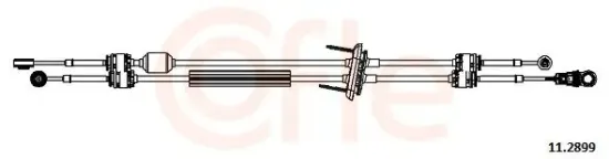 Seilzug, Schaltgetriebe COFLE 92.11.2899 Bild Seilzug, Schaltgetriebe COFLE 92.11.2899