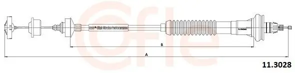 Seilzug, Kupplungsbetätigung COFLE 92.11.3028