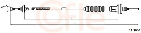 Seilzug, Kupplungsbetätigung COFLE 92.11.3060