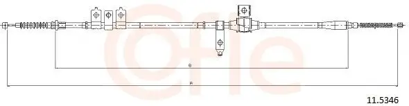 Seilzug, Feststellbremse hinten links COFLE 92.11.5346