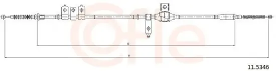 Seilzug, Feststellbremse hinten links COFLE 92.11.5346 Bild Seilzug, Feststellbremse hinten links COFLE 92.11.5346