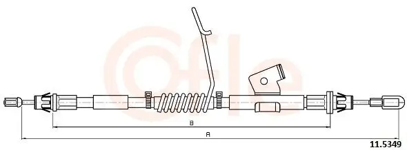 Seilzug, Feststellbremse hinten links COFLE 92.11.5349