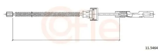 Seilzug, Feststellbremse hinten links hinten rechts COFLE 92.11.5464 Bild Seilzug, Feststellbremse hinten links hinten rechts COFLE 92.11.5464